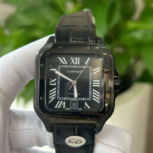 Cartier Santos Men's Automatic 1:1 Super Clone Watch with Cash on Delivery 1129000487 - front view | Cartier