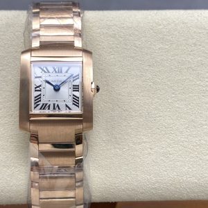 Cartier Tank Française Rose Gold Super Clone & Luxury Replica Watch 1032660558 - front view | Cartier