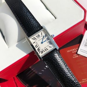 Exquisite Cartier Tank Ladies' 1:1 Super Clone with Cash on Delivery 1122013945 - front view | Cartier