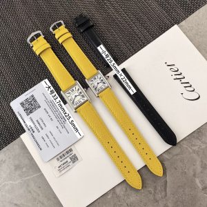 Cartier Tank Must Lemon Yellow 1:1 Super Clone Watch with COD 1143346775 - side view | Cartier